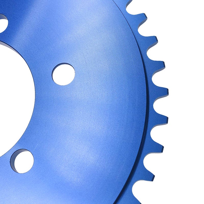 sthus CNC 44T Sprocket With 1.5" Adapter Fits 60cc 66cc 80cc Motorized Bicycle (Blue) - Image 5